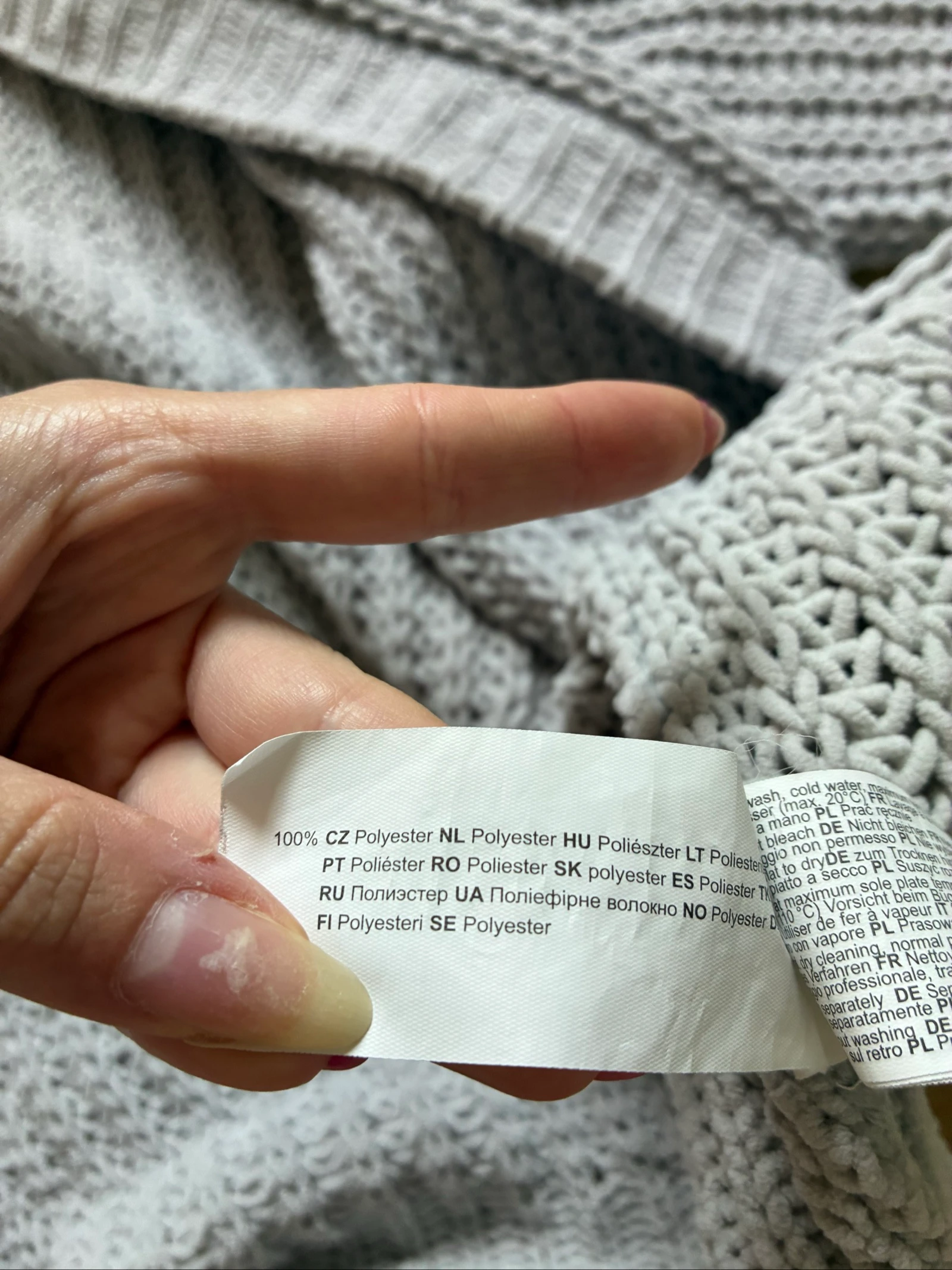 Cardigã de malha grossa meio comprimento PP – photo 6